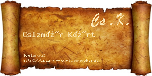 Csizmár Kürt névjegykártya